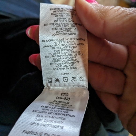 Free Country Men's 2X Navy Water Resistant Jacket - Picture 8 of 14